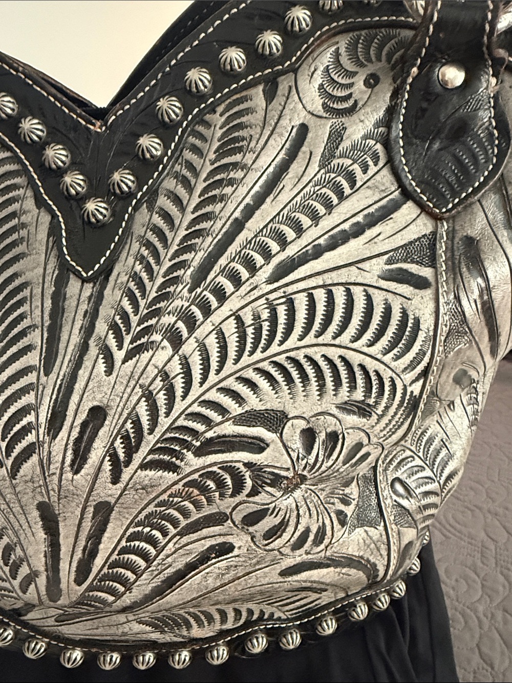 American West Black & Gray Western Bag - Picture 3 of 14